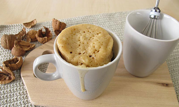 'Mug cake' de zanahoria 'Mug cake' de zanahoria