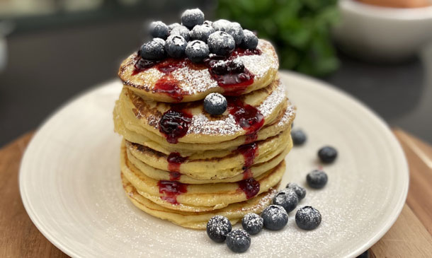Tortitas caseras súper esponjosas Tortitas caseras súper esponjosas