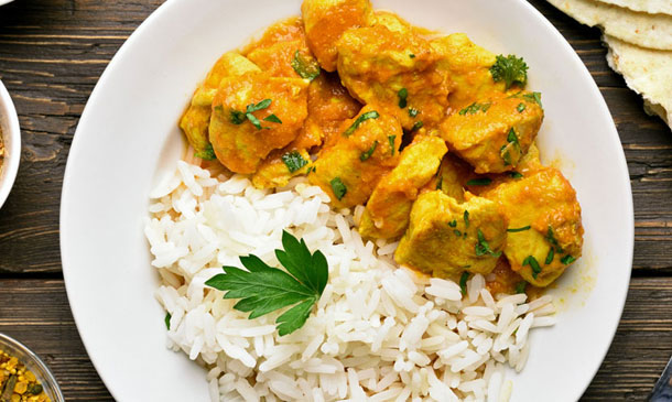 Pollo al curry Pollo al curry