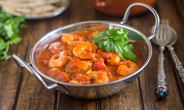 Curry suave de gambas Curry suave de gambas