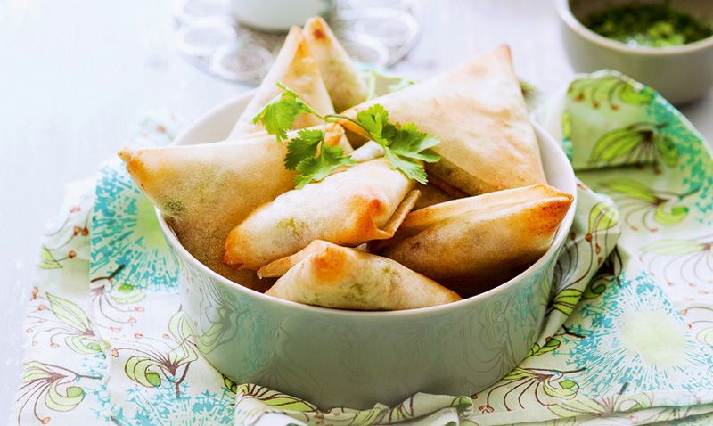 Samosas de verduras con especias