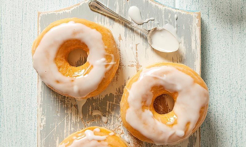 Donuts glaseados caseros