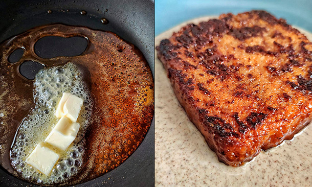 Torrijas con caramelo de canela Torrijas con caramelo de canela
