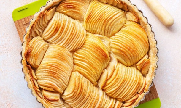 Tarta de manzana con hojaldre Tarta de manzana con hojaldre