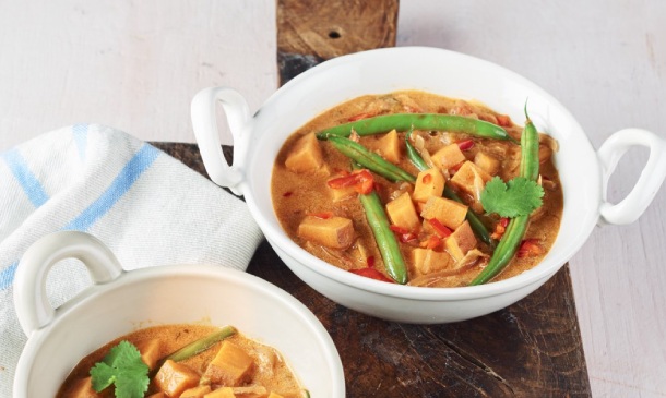 Curry rojo vegetariano Curry rojo vegetariano