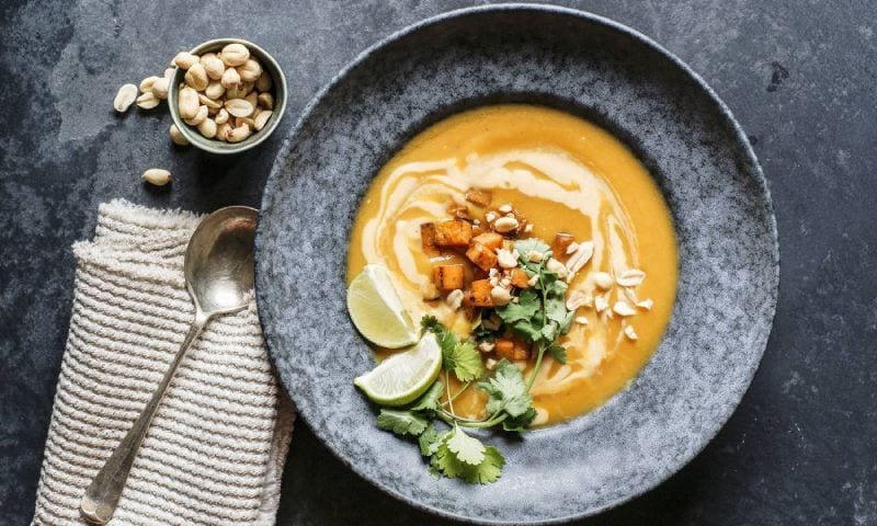 Crema de calabaza 'thai'