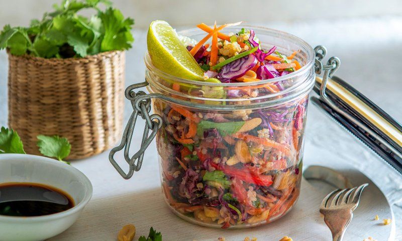 Ensalada de quinoa 'crunchy'