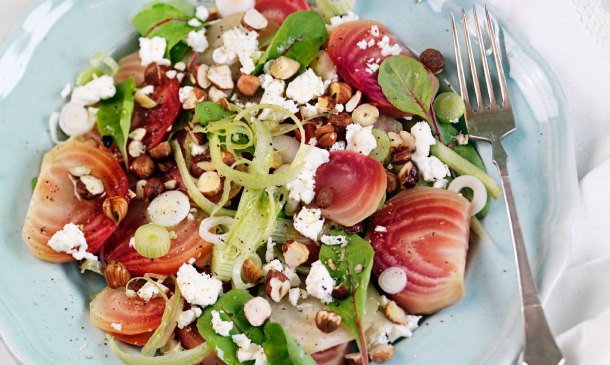 Ensalada de remolacha con feta