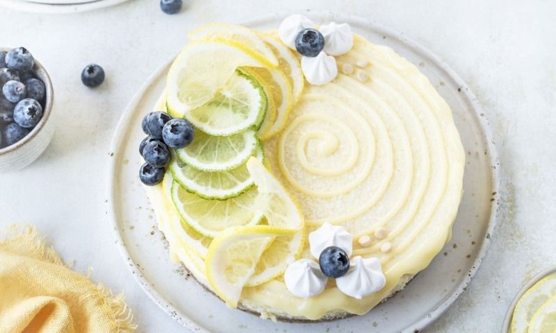 Tarta de lima y limón