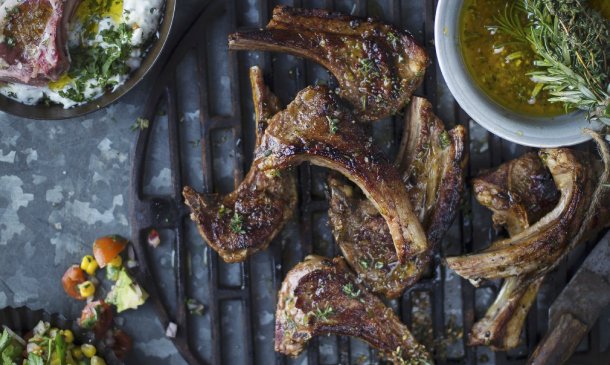 Chuletas de cordero a la parrilla Chuletas de cordero a la parrilla