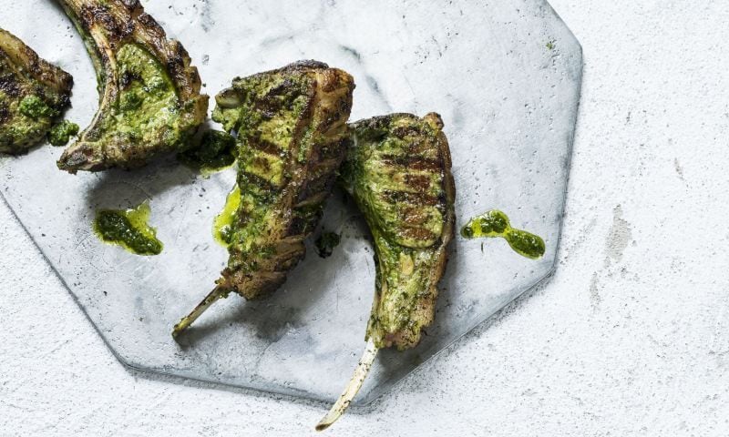 Chuletas de cordero a la menta