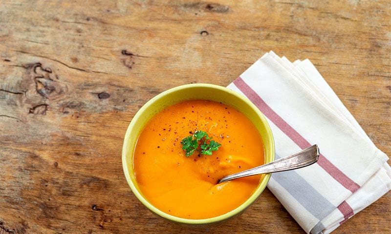 Salmorejo de zanahoria con comino