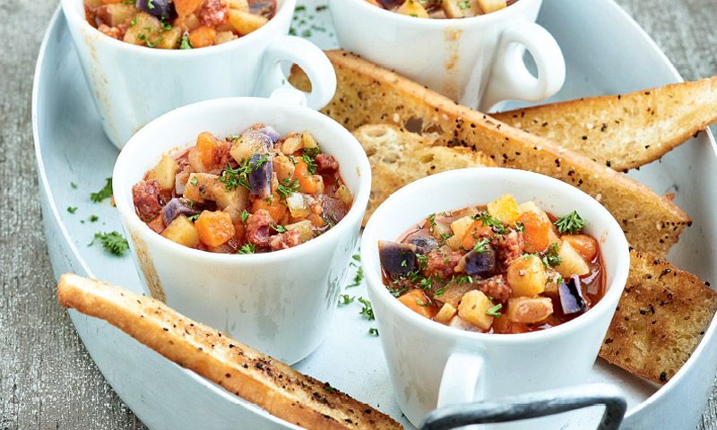 Cóctel de patatas a la riojana