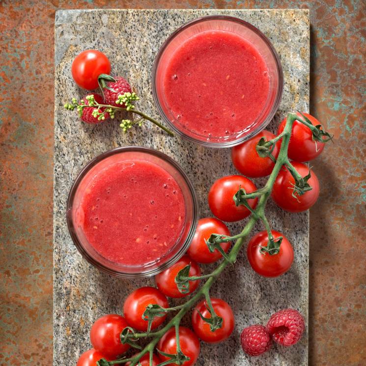 Gazpacho de frambuesas