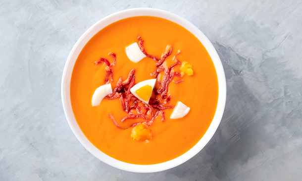 Salmorejo de manzana en Thermomix