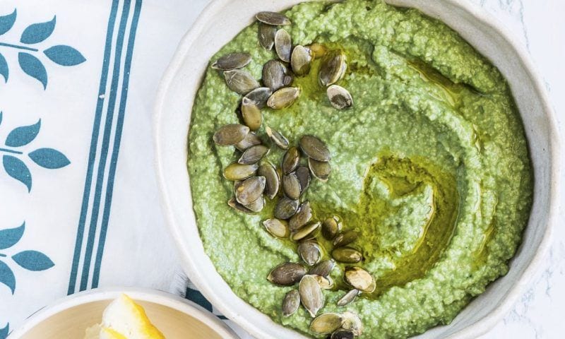 Hummus de edamame