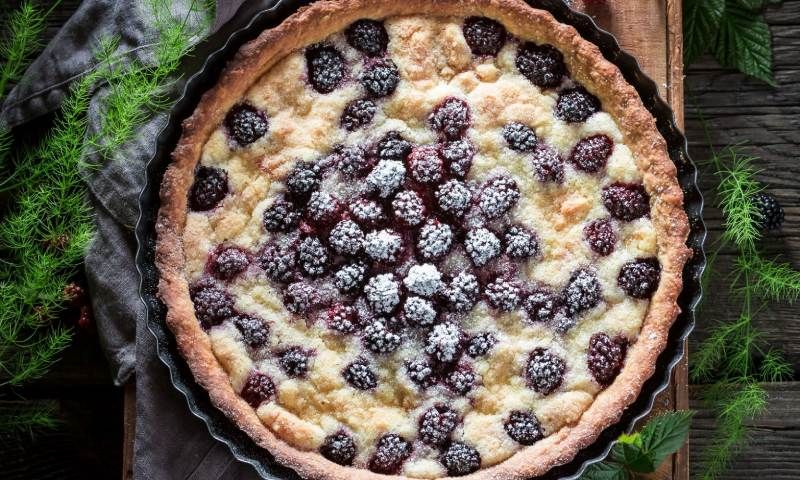 Tarta de moras