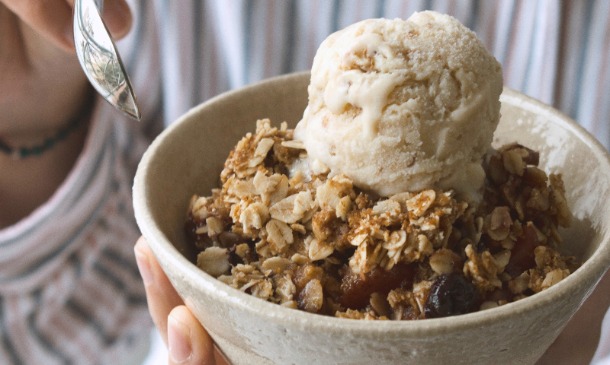 Helado de avena y nueces, un postre muy 'realfooding' Helado de avena y nueces, un postre muy 'realfooding'