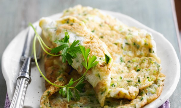 Tortilla de calabacín y cúrcuma Tortilla de calabacín y cúrcuma