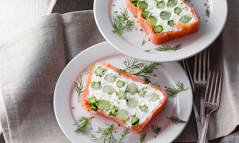 Terrina de salmón y espárragos