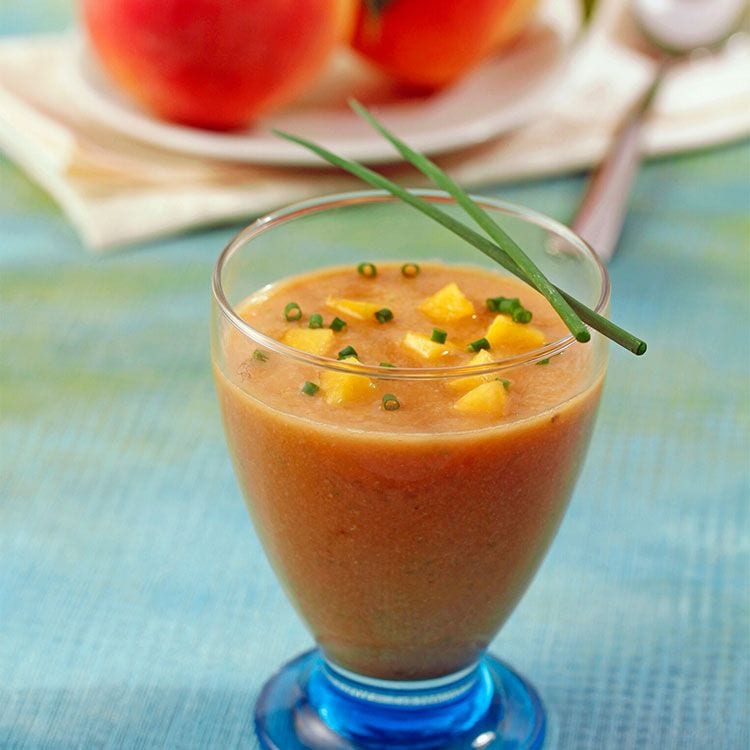 Gazpacho de melocotón