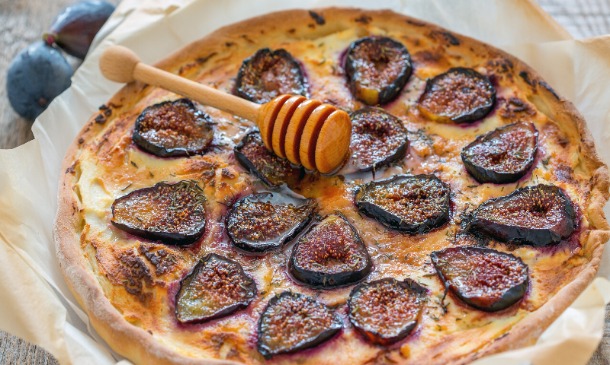 Pizza de higos y 'foie' Pizza de higos y 'foie'