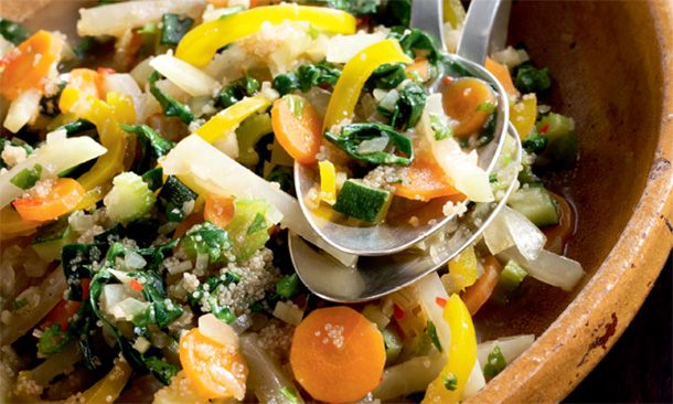 Cazuela de verduras y quinoa Cazuela de verduras y quinoa