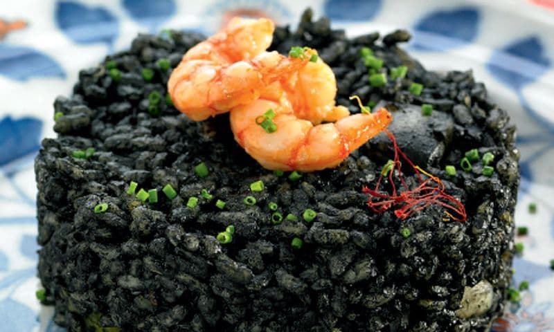 Timbal de arroz negro