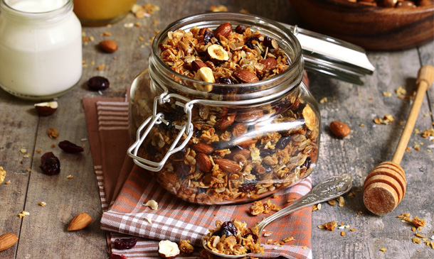 Granola casera de frutos secos Granola casera de frutos secos