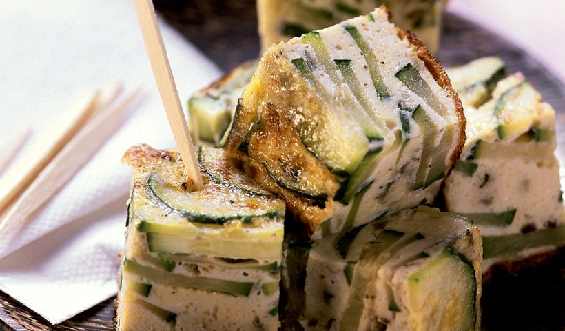 Taquitos de tortilla de calabacín