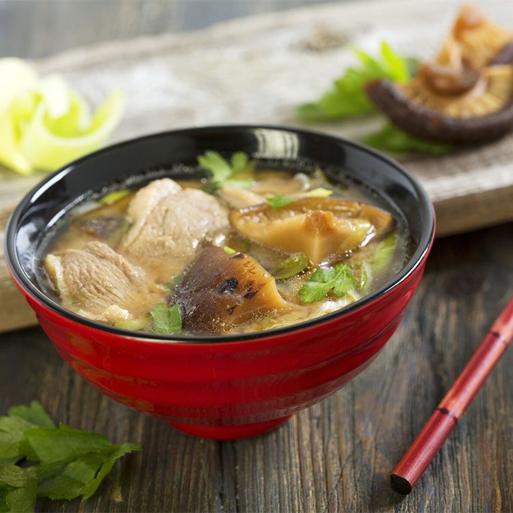 Sopa de miso y setas Sopa de miso y setas