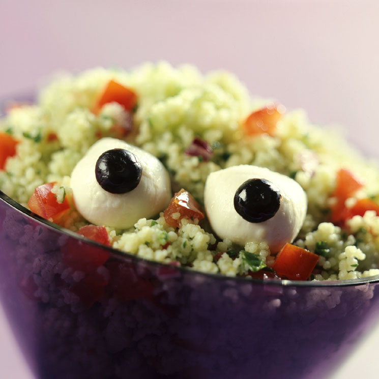 Ensalada de bulgur, tomate y 'mozzarella'
