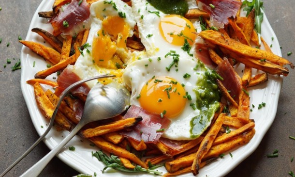 Huevos rotos saludables Huevos rotos saludables