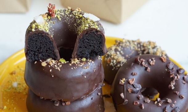 'Donut' de batata y chocolate 'Donut' de batata y chocolate