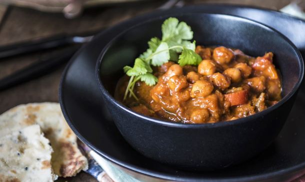 Garbanzos guisados con curry Garbanzos guisados con curry
