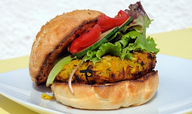 Hamburguesas veganas de garbanzos y pimientos del piquillo Hamburguesas veganas de garbanzos y pimientos del piquillo