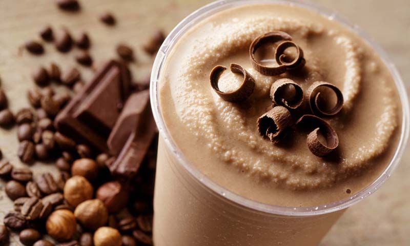 'Smoothie frappé' de moca, chocolate y avellana