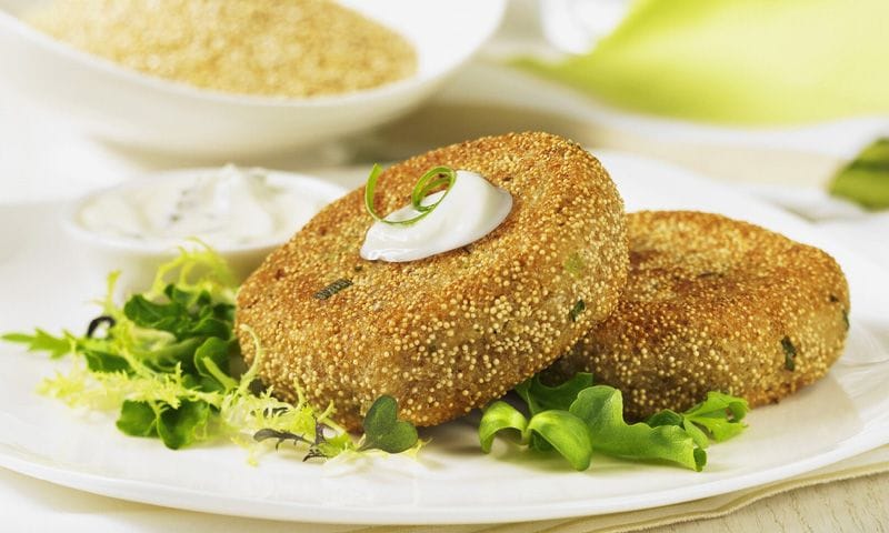 Hamburguesas de quinoa con amaranto