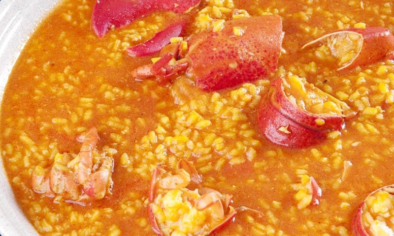 Arroz caldoso con bogavante