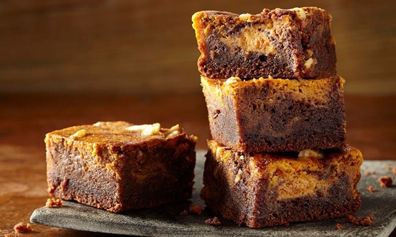 Brownie de calabaza y chocolate