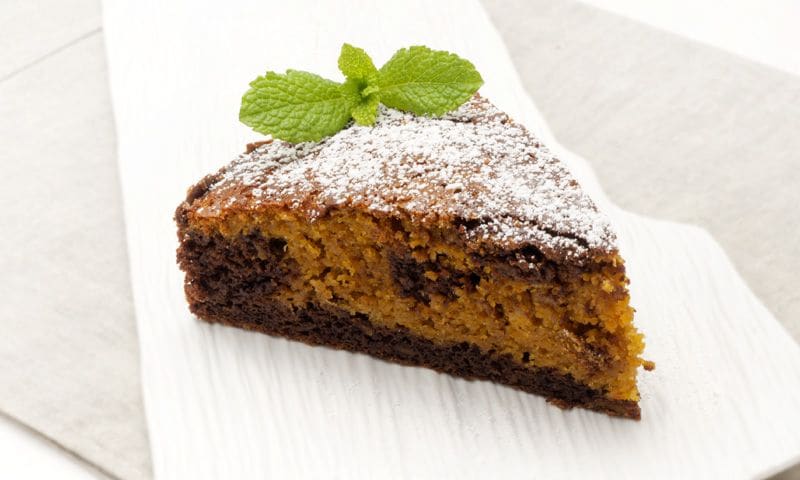 Bizcocho de calabaza y chocolate