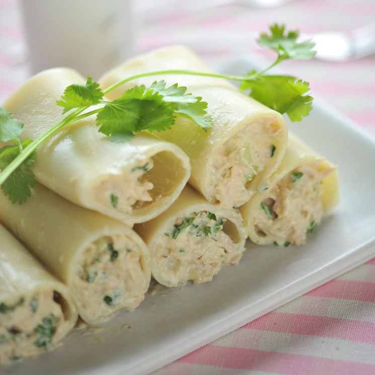 Canelones De Atún Y Queso De Cabra
