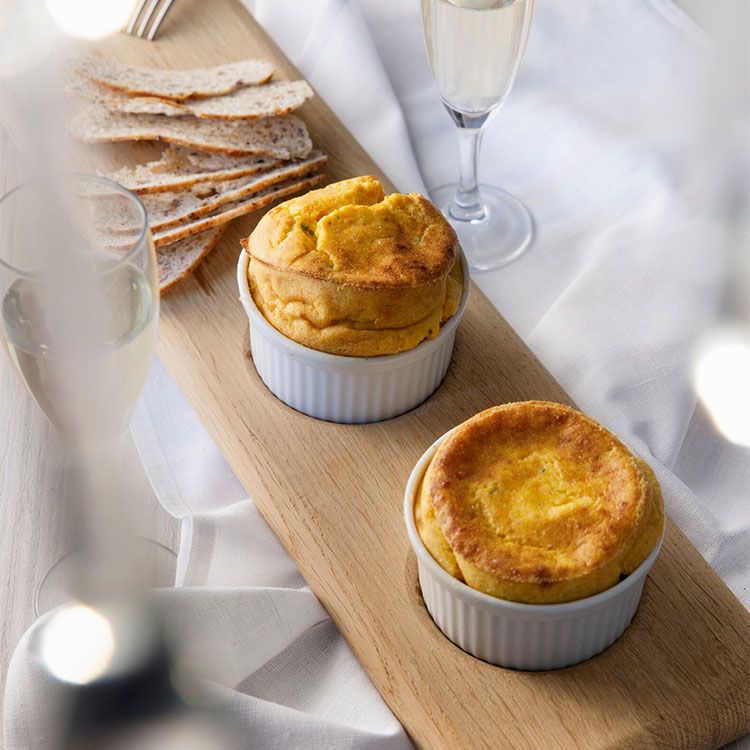 Suflé de zanahoria y gorgonzola Suflé de zanahoria y gorgonzola