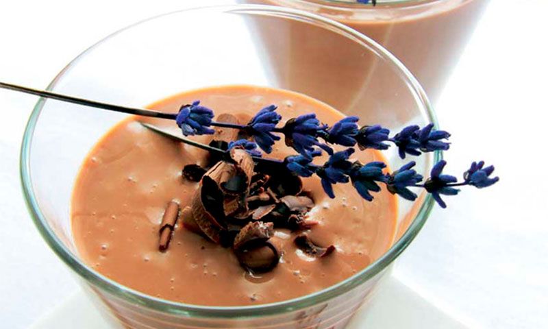 Chocolate con lavanda y miel