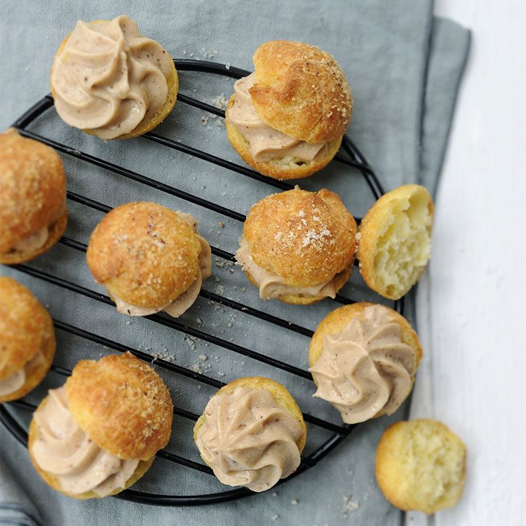 Bocaditos de crema de turrón Bocaditos de crema de turrón