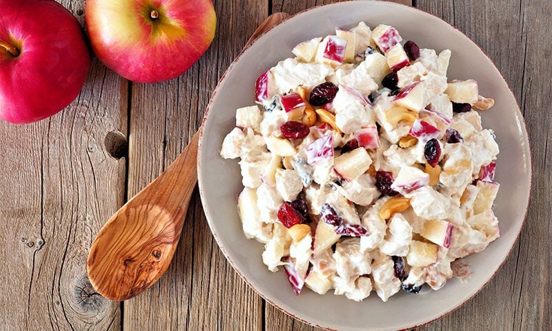 Ensalada de manzana, anacardos y arándanos Ensalada de manzana, anacardos y arándanos