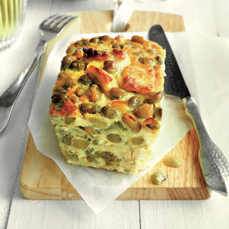 Pastel de habas con bacalao
