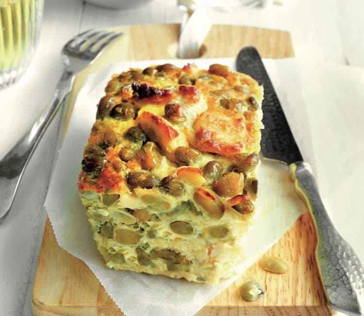 Pastel de habas con bacalao Pastel de habas con bacalao