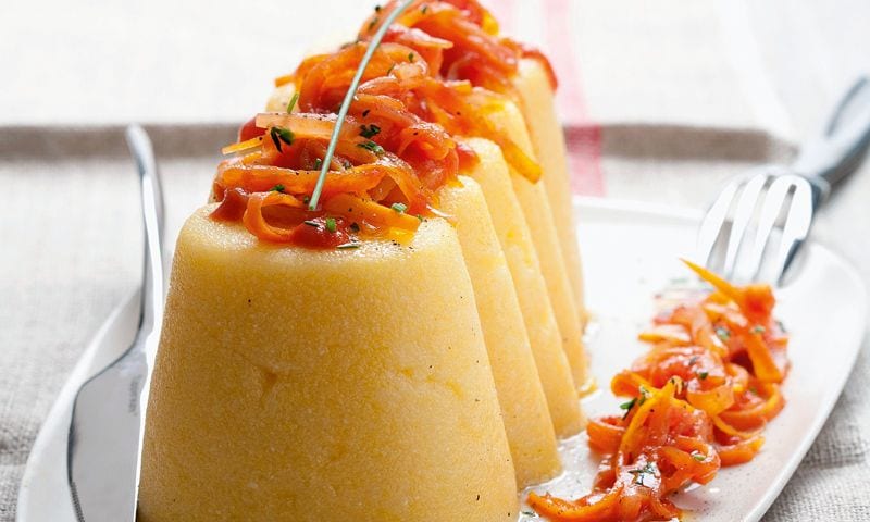 Flanes veganos de pimientos y patatas