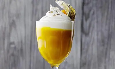 Cóctel mango 'latte' (sin alcohol)